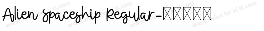 Alien Spaceship Regular字体转换